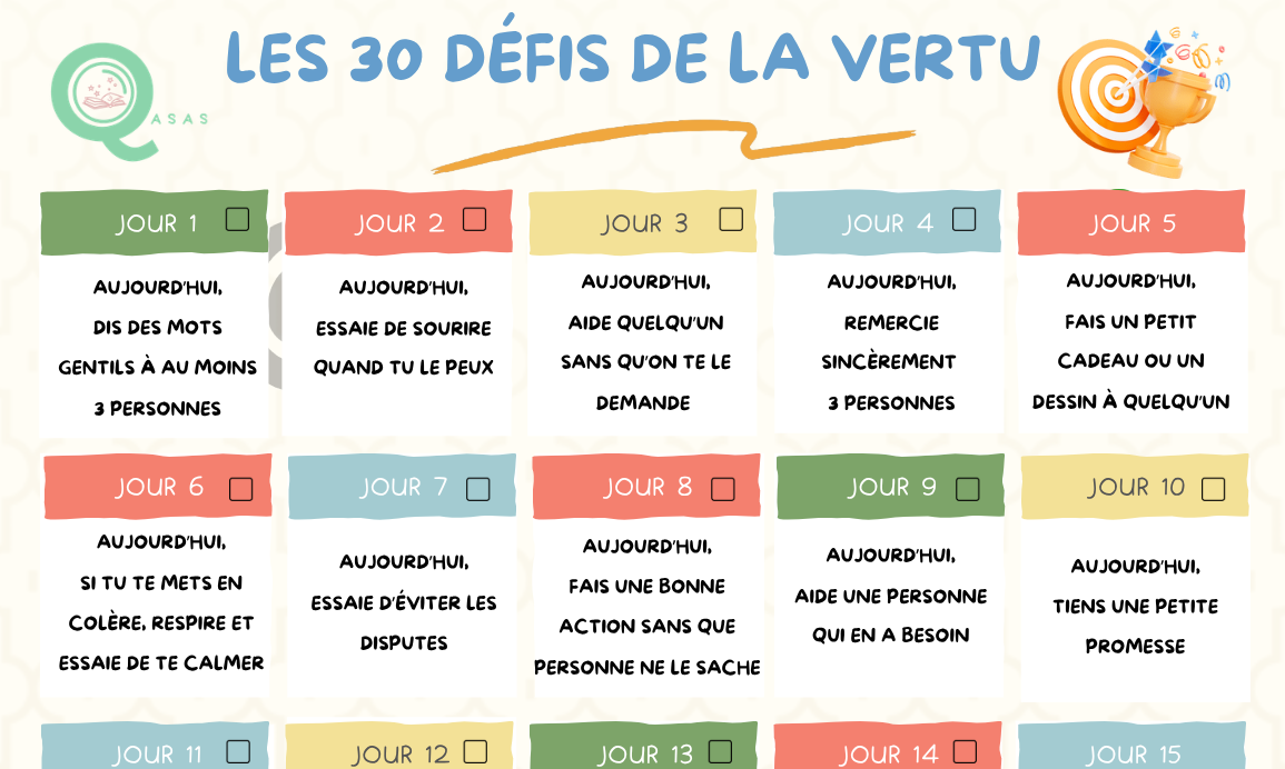 30 Défis de la Vertu