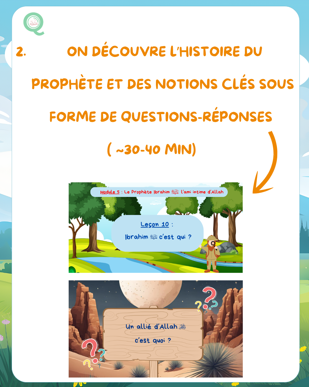 Étape 2 - Échanges et questions