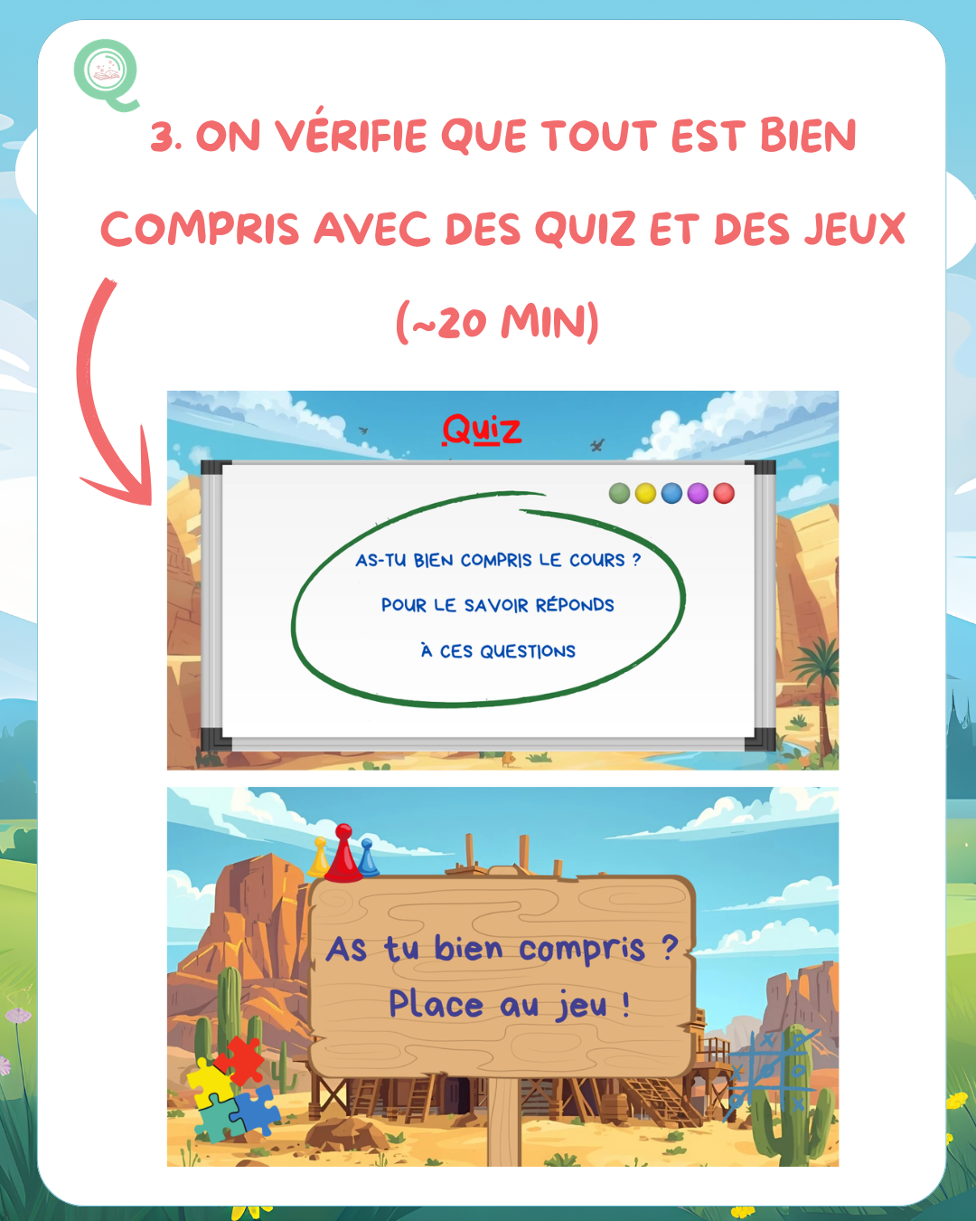 Étape 3 - Quiz et jeux