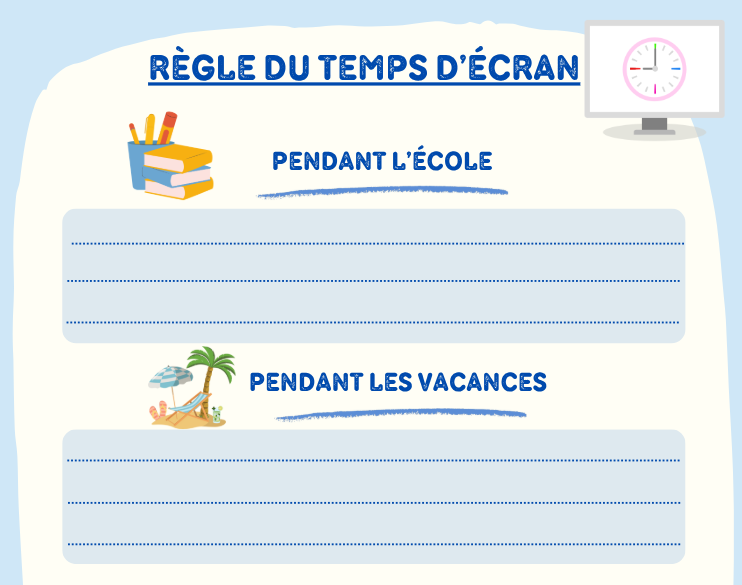Règle du temps d'écran