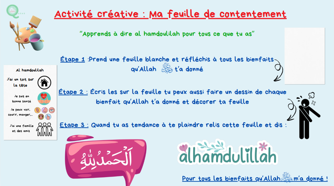 Activité autour du contentement